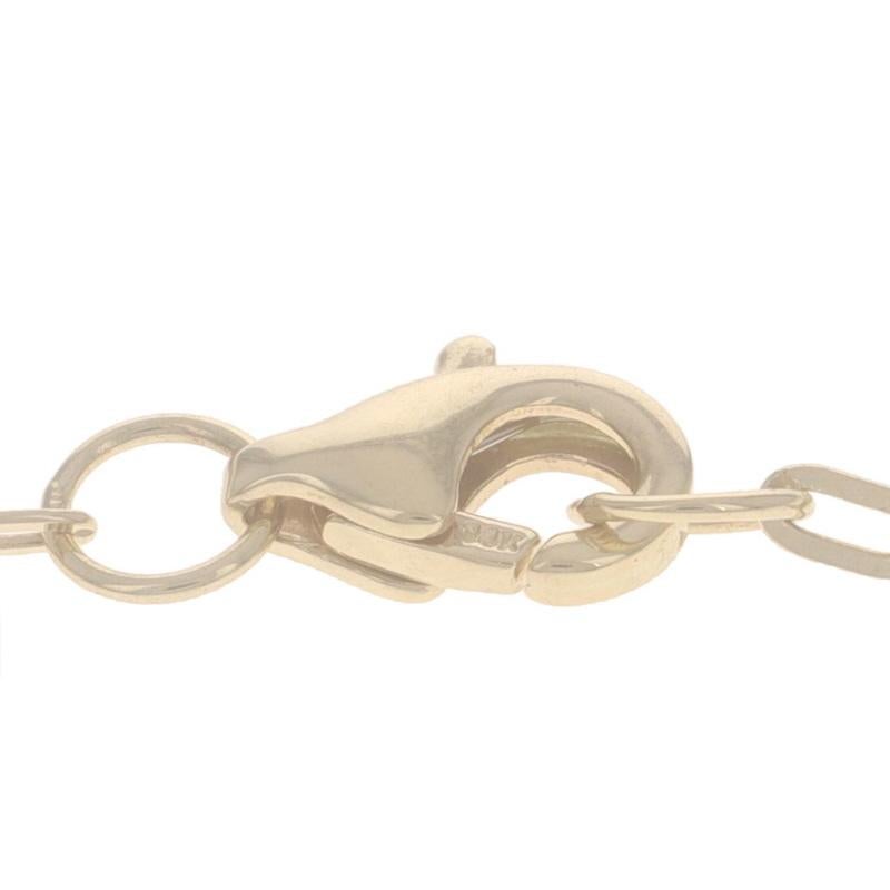 Collier céleste en or jaune nacre et diamant - 14k .26ctw Ajustable en vente 1