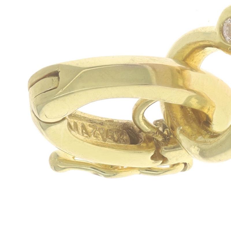 Colgante de oro amarillo madreperla cristal veneciano cianita realzador 14k camafeo en Nuevo estado para la venta en Greensboro, NC