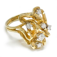 Yellow Gold Multi-Diamond Ring
