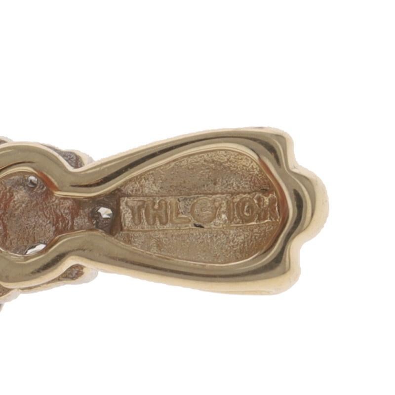 Pendentif or jaune Topaze Mystique Diamant - 10k Oval 8.83ctw Pour femmes en vente