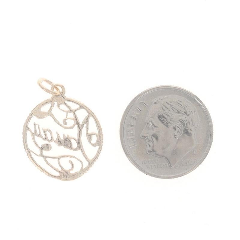 Gelbgold Nassau Bahamas Charm - 14k Reise Souvenir-Anhänger aus Gelbgold für Damen oder Herren