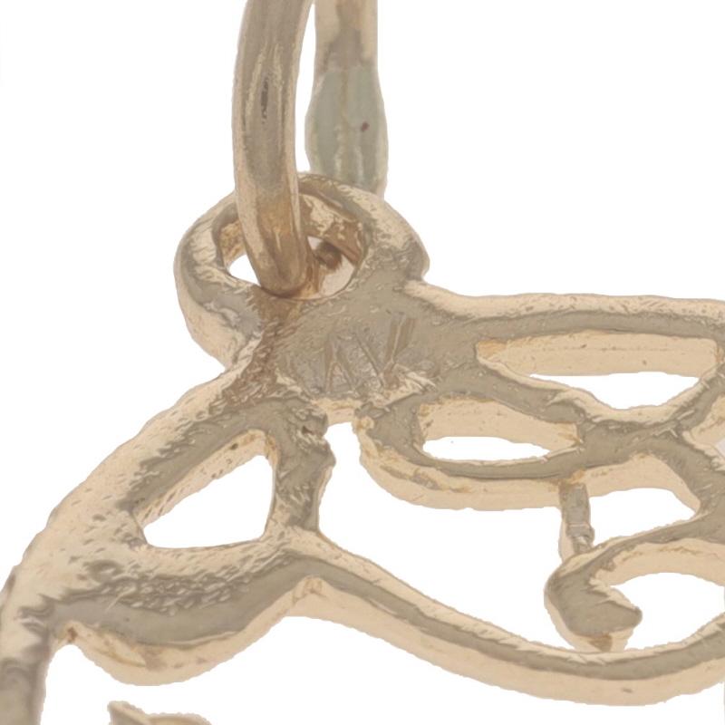Gelbgold Nassau Bahamas Charm - 14k Reise Souvenir-Anhänger aus Gelbgold 1