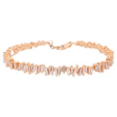 Bracelet jonc artistique cannelé en or jaune et diamants naturels