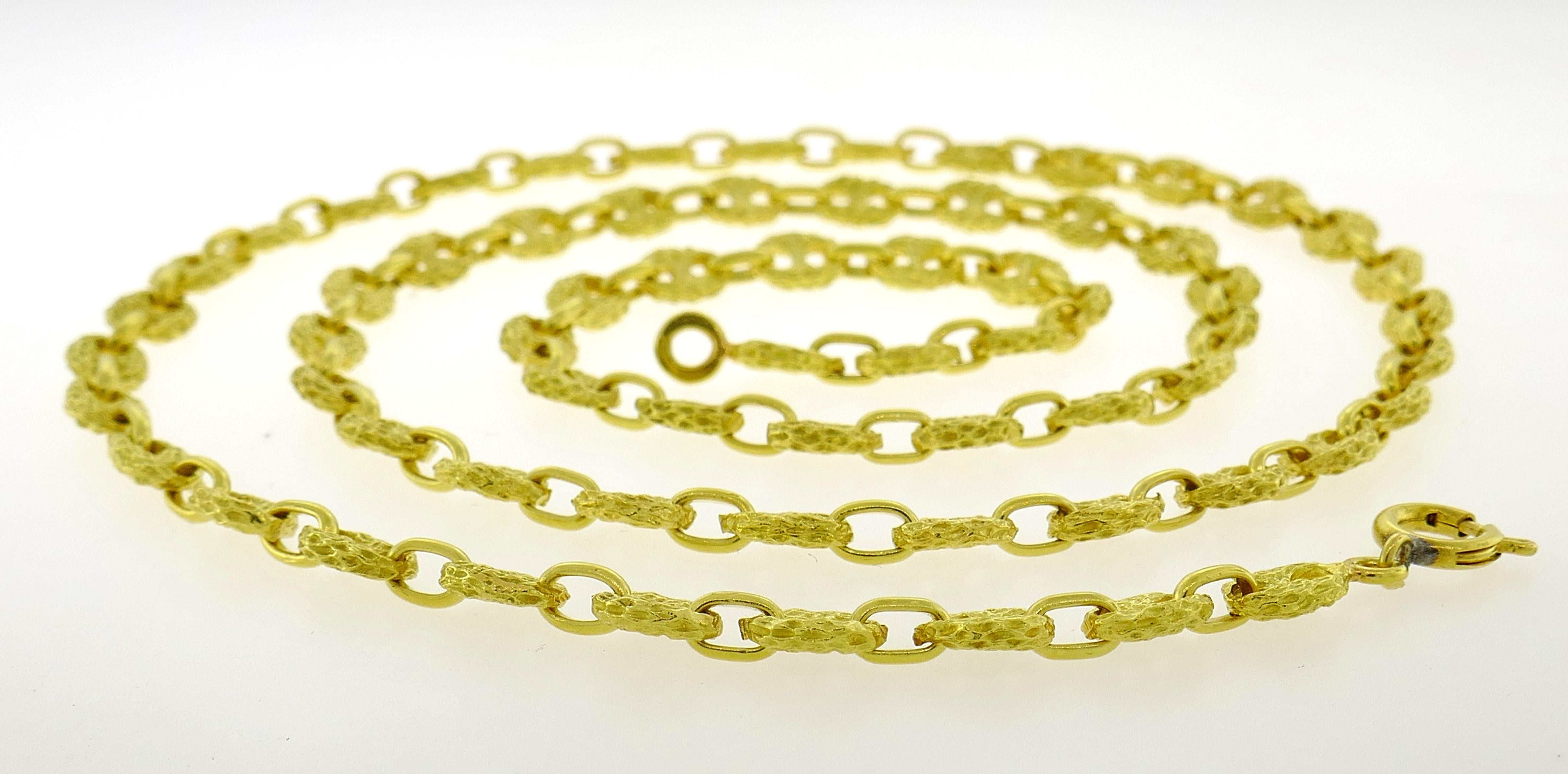 nautical gold chain necklace