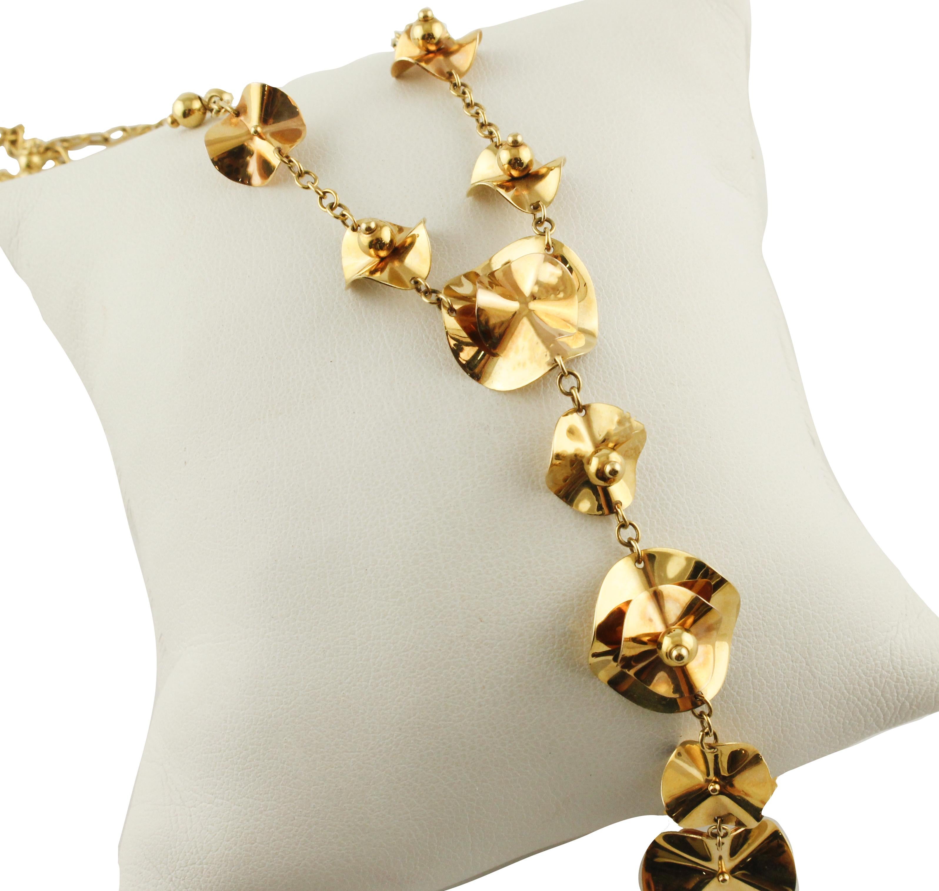 Contemporary Yellow Gold Necklace