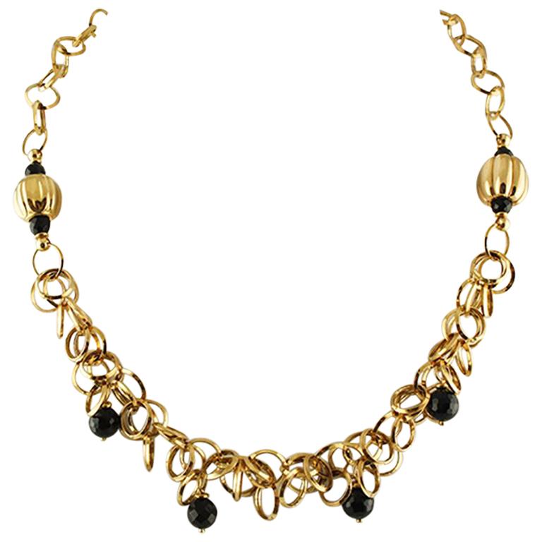 Yellow Gold Necklace For Sale at 1stDibs