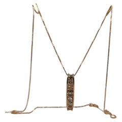 Yellow Gold Necklace With Diamond Pendant