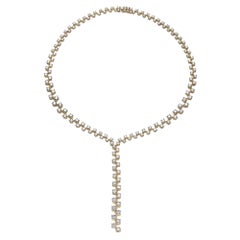 Halskette aus Gelbgold mit Diamanten