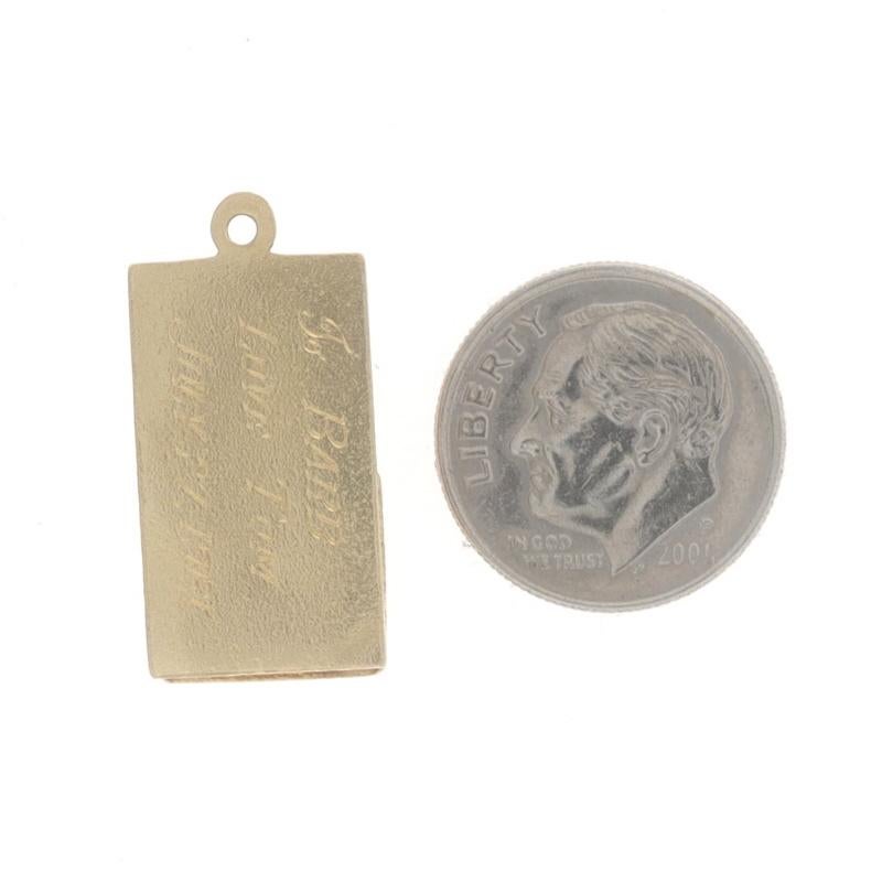 Women's or Men's Yellow Gold New Home Charm - 14k Home Sweet Home Cabin