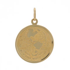 Amuleto de oro amarillo Feria Mundial de Nueva York - Exposición Internacional 14k