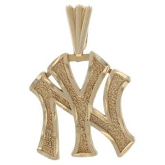 Yellow Gold New York Yankees Pendant 14k MLB Sports Baseball