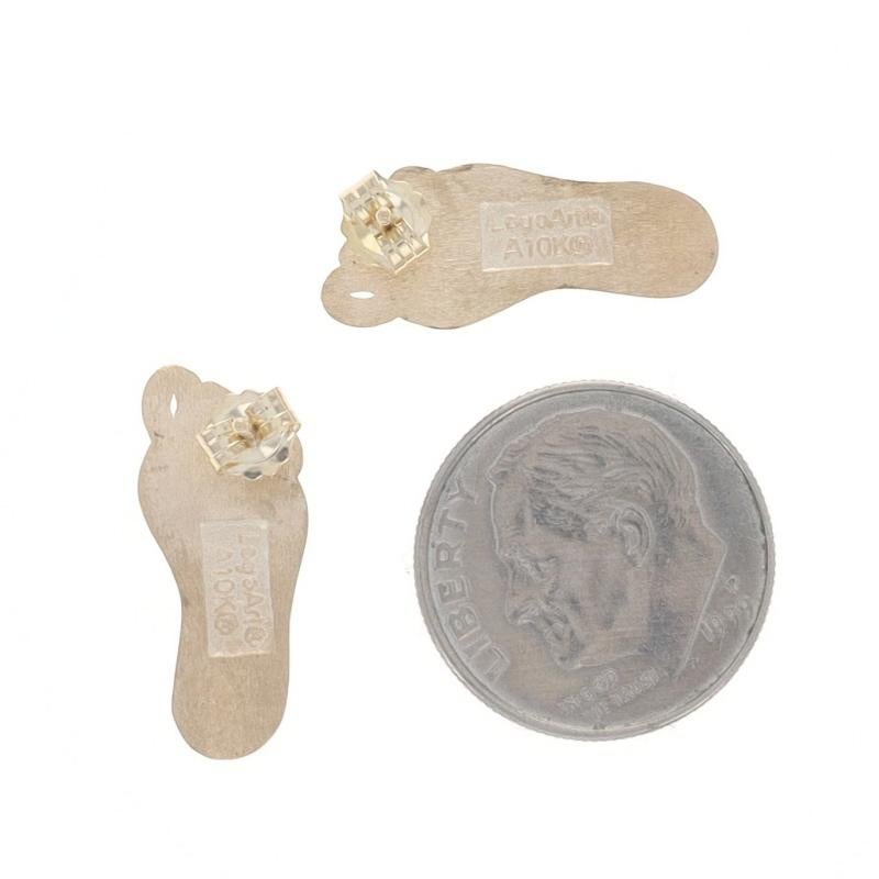 Women's Yellow Gold North Carolina Tar Heels Drop Earrings - 10k & 14k Pierced For Sale