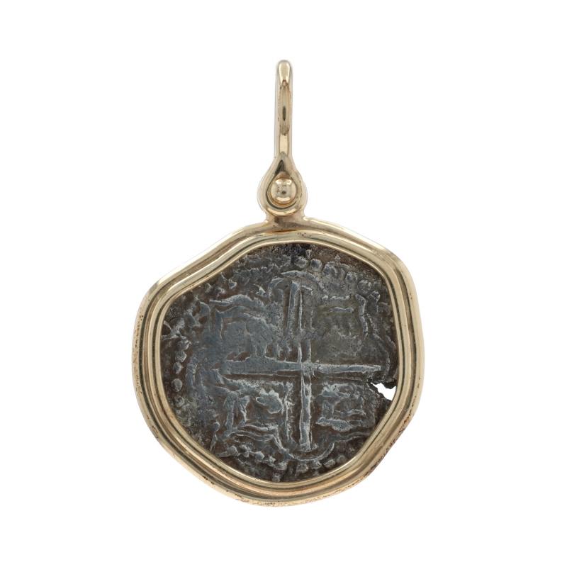 Contenu du métal : Or jaune 14k et argent fin

Style : Pièce encadrée
Thème : Nuestra Senora De Atocha, artefact de naufrage, galion espagnol

Informations sur les pièces de monnaie : 
Atocha 1985
Numéro TSI : Ch9-23-92289
Dénomination : 2
Règne :