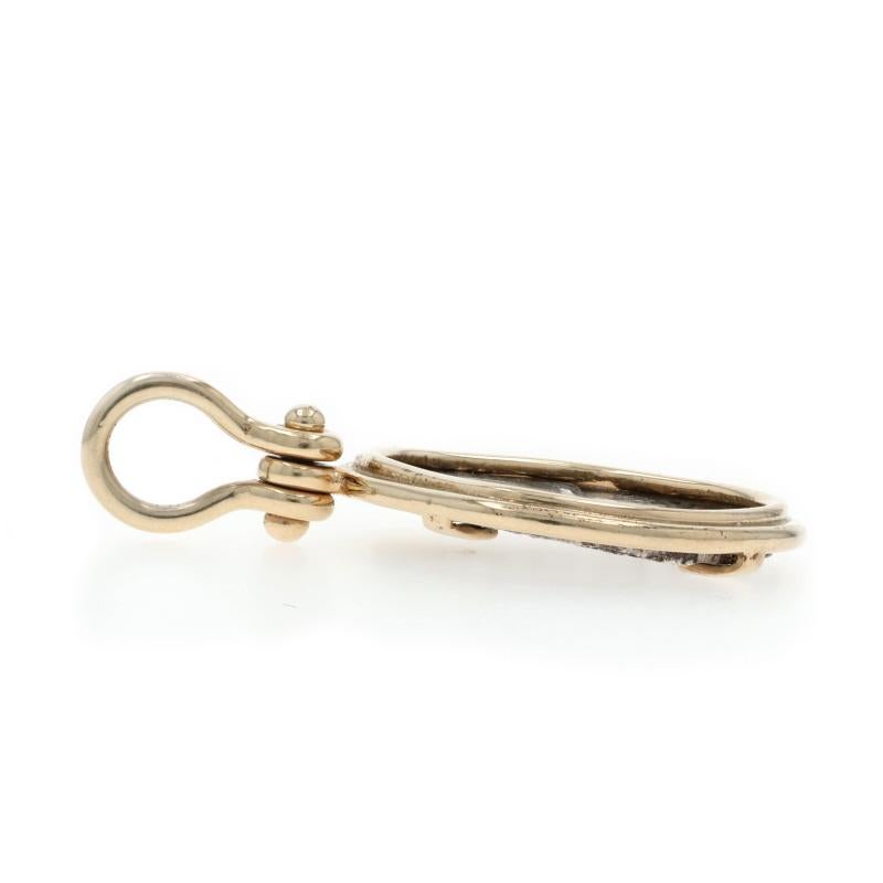 Pendentif en or jaune Nuestra Senora De Atocha 14k Shipwreck Artifact Excellent état - En vente à Greensboro, NC
