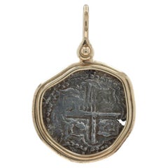 Pendentif en or jaune Nuestra Senora De Atocha 14k Shipwreck Artifact