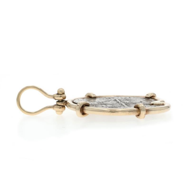 Pendentif en or jaune Nuestra Senora De Atocha 14k Spainish Artifact Excellent état - En vente à Greensboro, NC