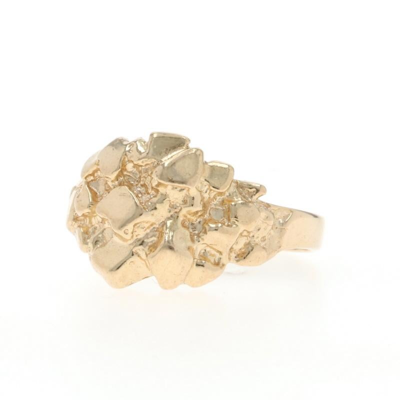 Bague en or jaune 14k Bague unisexe Excellent état - En vente à Greensboro, NC