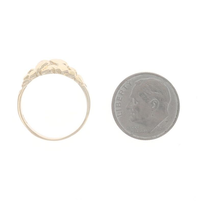 Bague en or jaune 14k Bague unisexe en vente 1