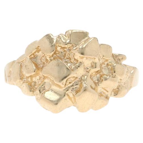 Bague en or jaune 14k Bague unisexe