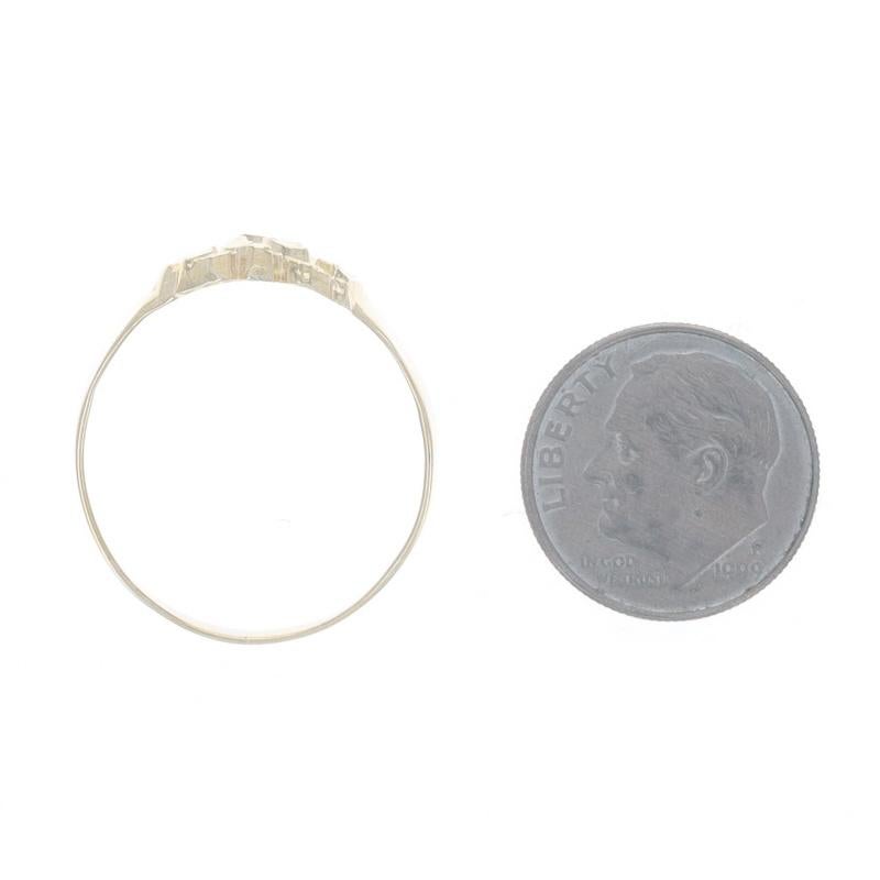 Gelbgold Nugget Herrenring 10k Statement Damen im Angebot