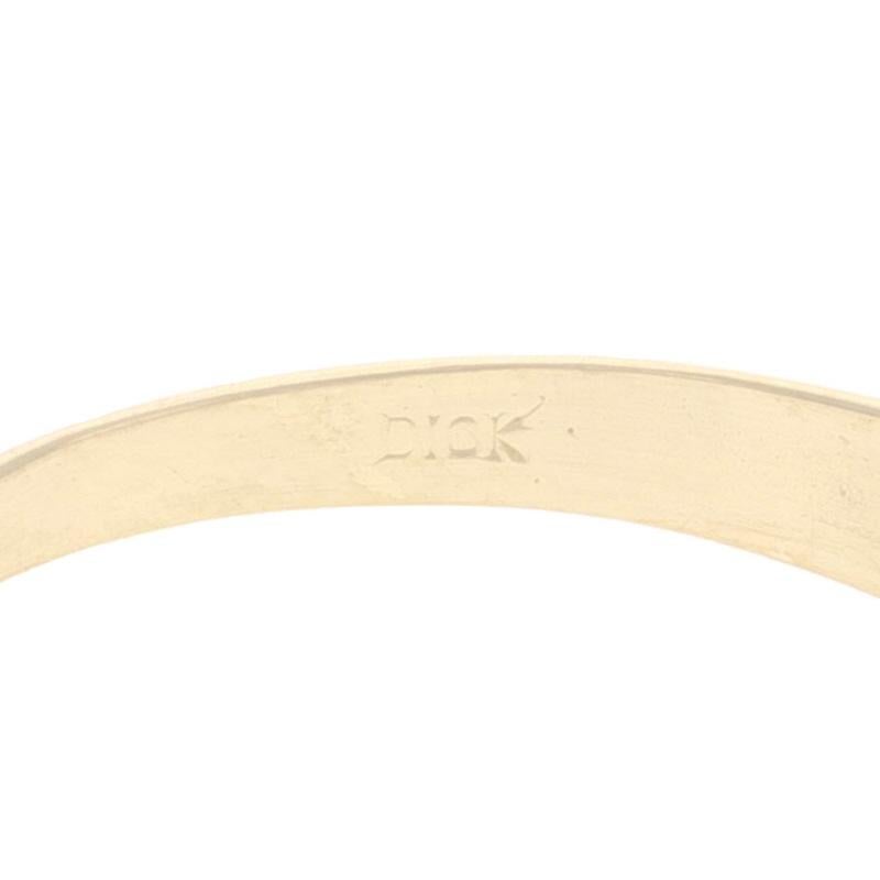 Gelbgold Nugget Herrenring 10k Statement im Angebot 1