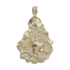 Yellow Gold Nugget Pendant 14k