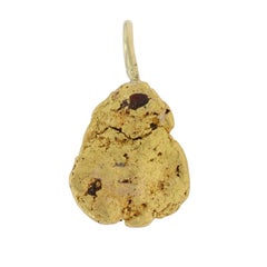 Yellow Gold Nugget Pendant - 18k 22k