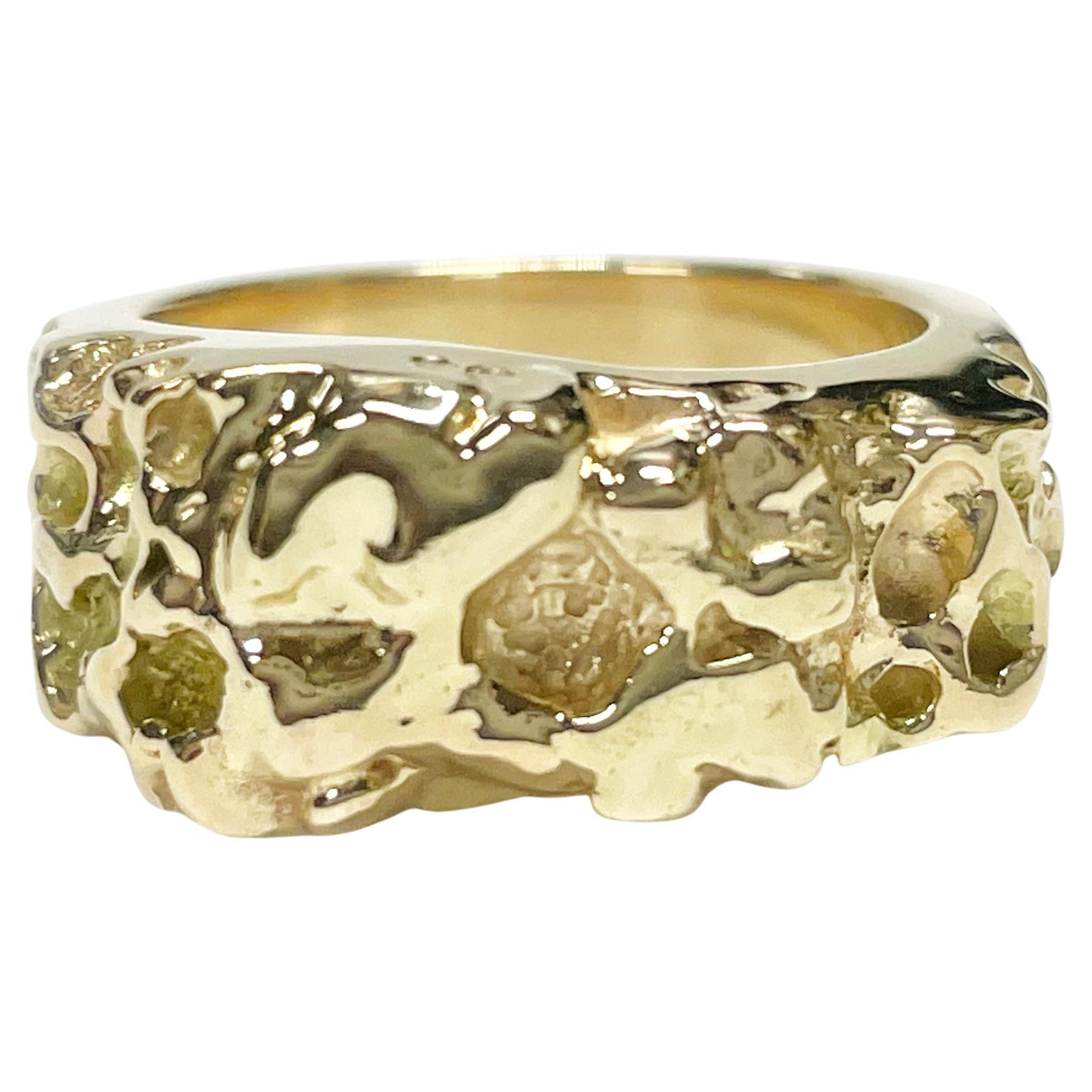 Yellow Gold Nugget Ring