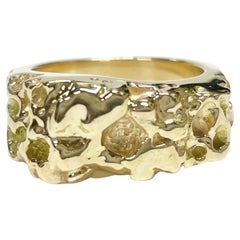 Yellow Gold Nugget Ring