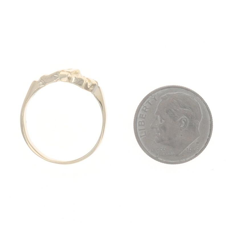 Gelbgold Nugget Aussage Ring 14k im Angebot 2