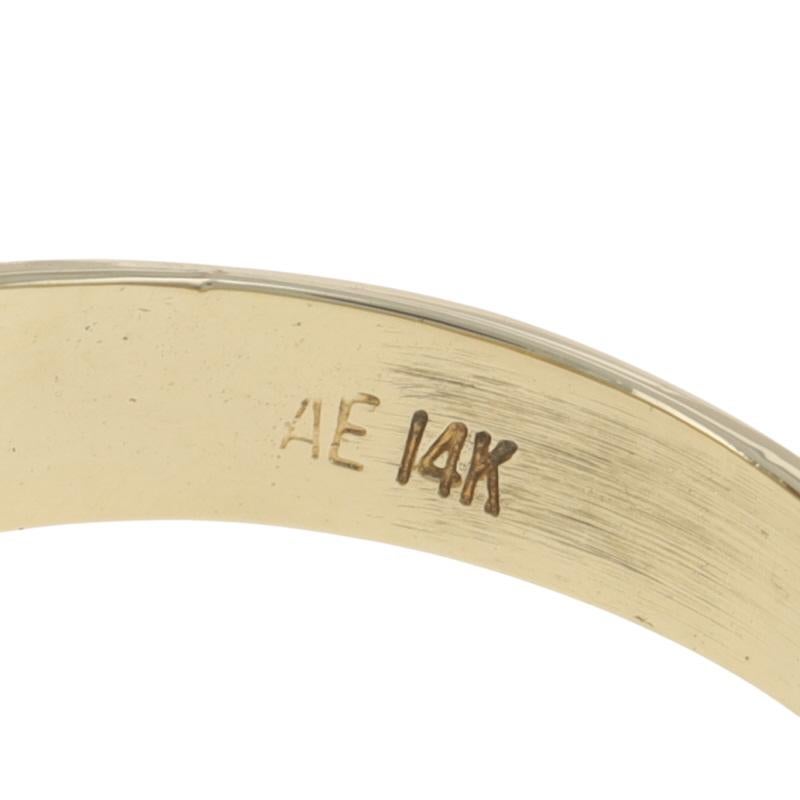 Bague fantaisie en or jaune texturée 14 carats en vente 3