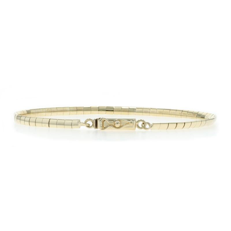 Bracelet en or jaune avec chaîne oméga 7 1/2