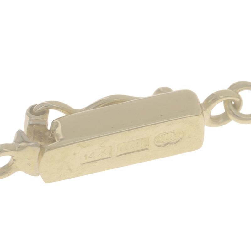 Bracelet en or jaune avec chaîne oméga 7 1/2