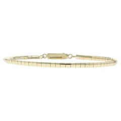 Yellow Gold Omega Chain Bracelet 7 1/2" 14k Italy