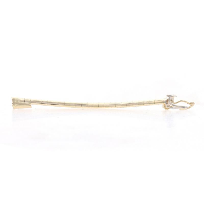 Yellow Gold Omega Chain Necklace Extender 2