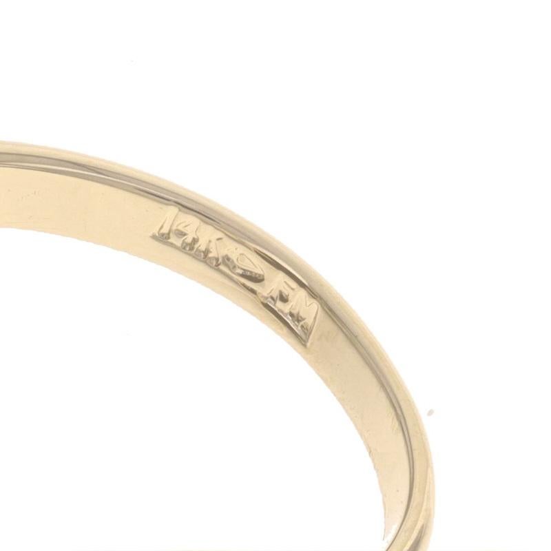 Women's or Men's Yellow Gold Onyx & Diamond Ring - 14k For Sale