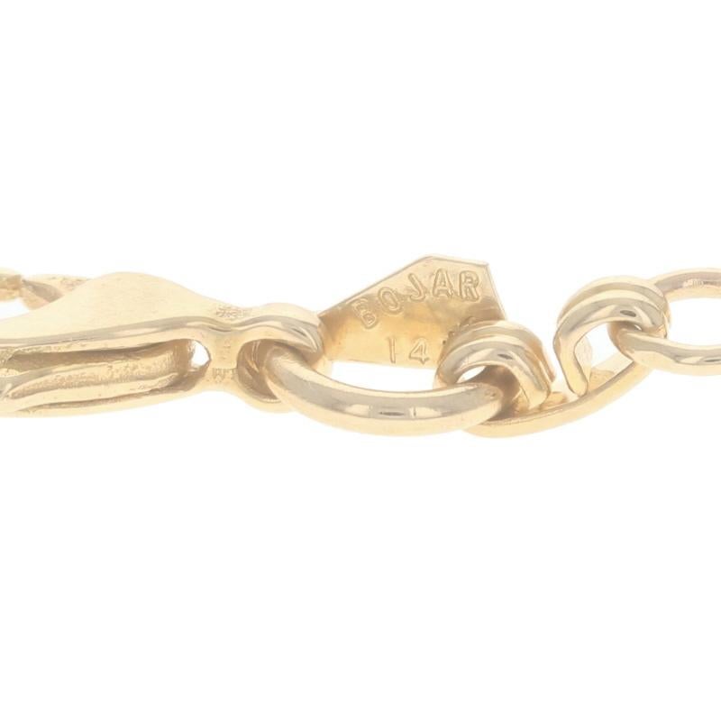 Women's Yellow Gold Onyx Jasper Carnelian Vintage Scarab Beetle Link Bracelet 6 3/4