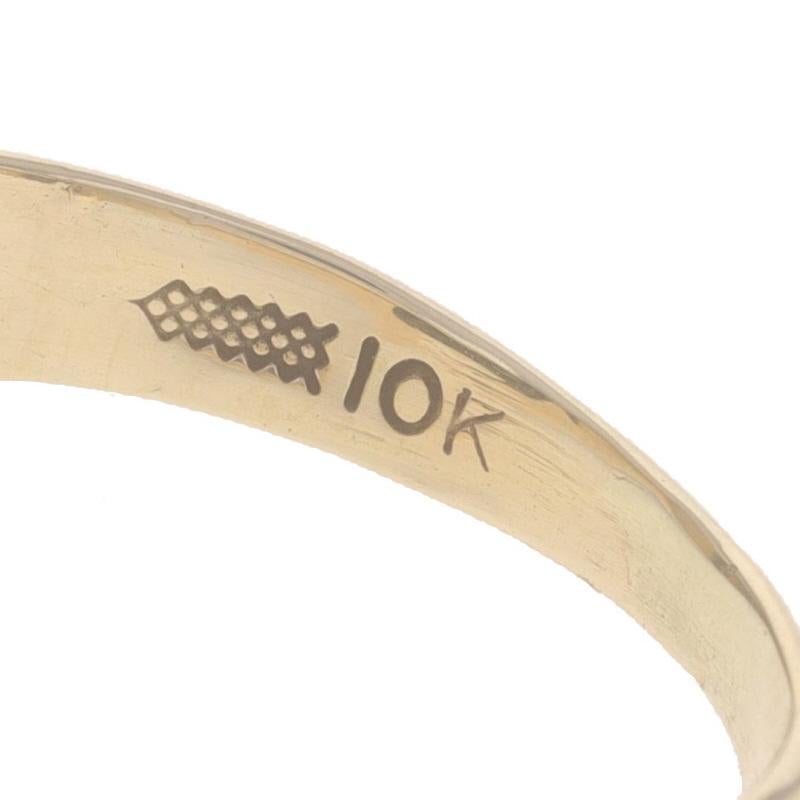 Yellow Gold Onyx Vintage Initial D Men's Ring - 10k Monogram Letter Signet 3