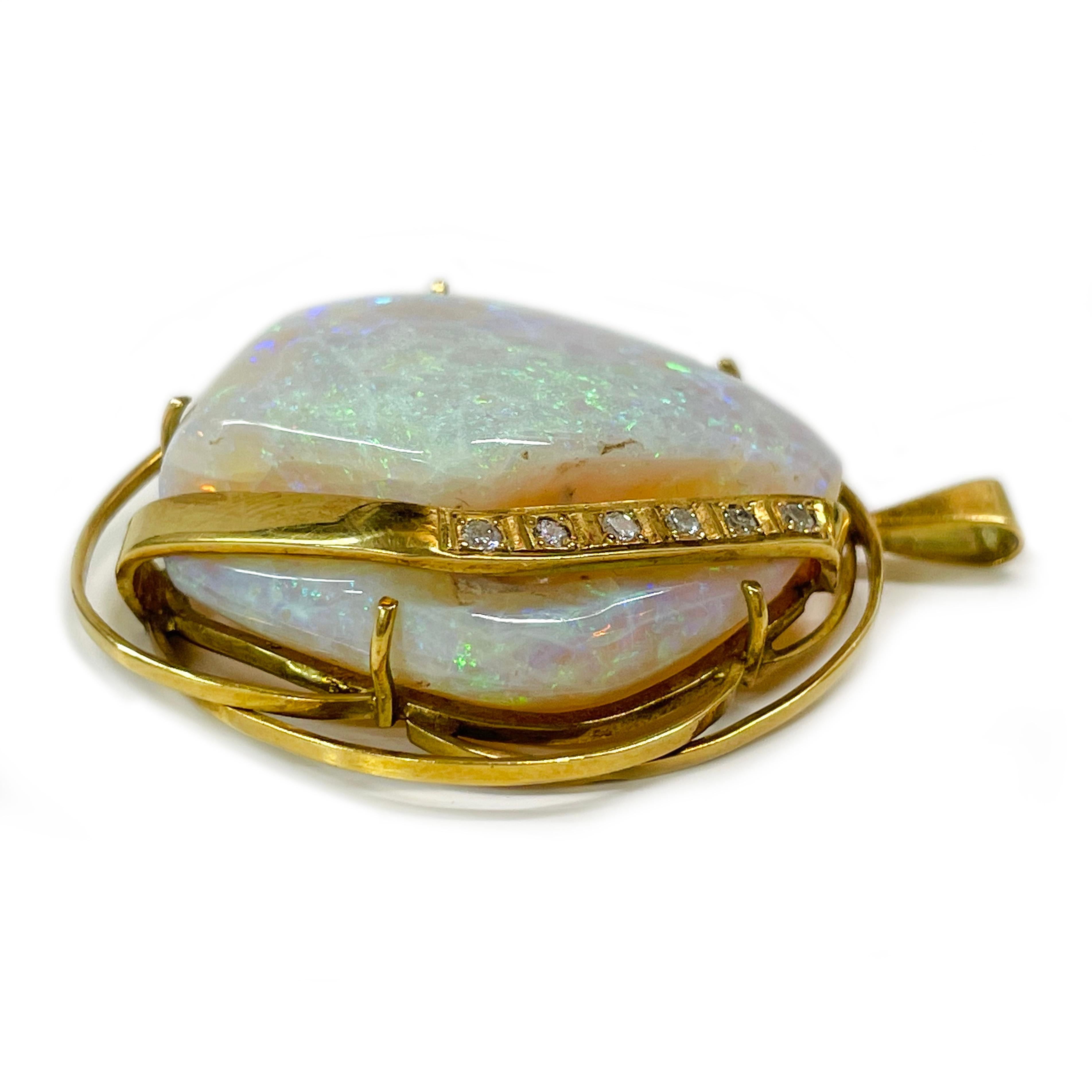 big opal pendant