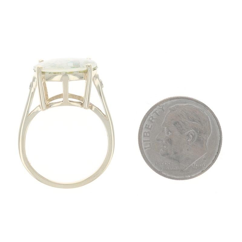 Anello solitario triplo cocktail in oro giallo 10k Mosaico in vendita 1