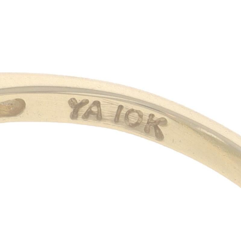 Anello solitario triplo cocktail in oro giallo 10k Mosaico in vendita 2