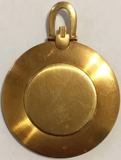 Yellow Gold Open-Faced Pendant Pocket Watch