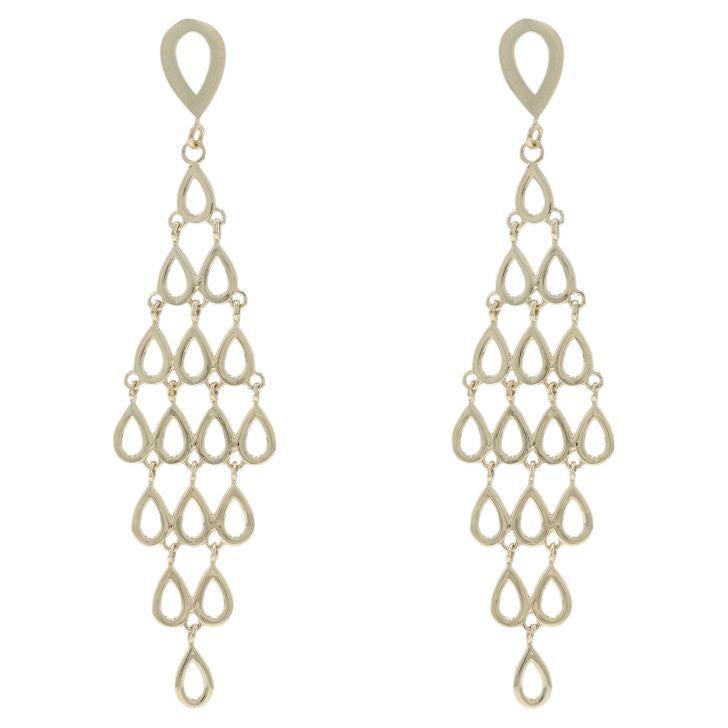 Boucles d
oreilles chandelier en or jaune - 14k percé en vente
