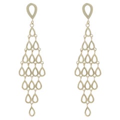 Boucles d
oreilles chandelier en or jaune - 14k percé