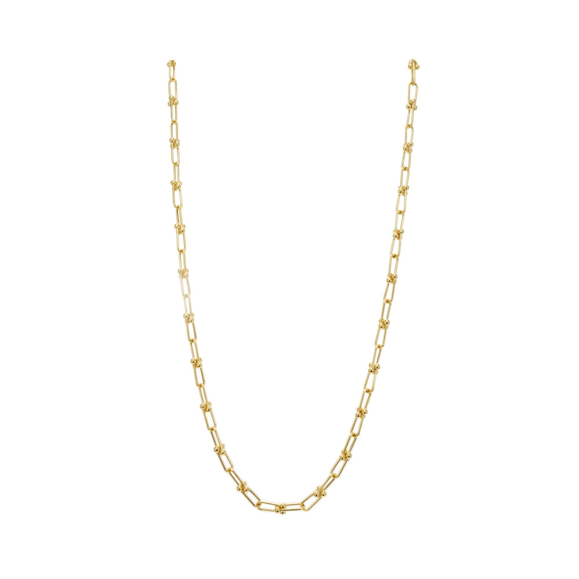 Ovale Gliederhalskette aus Gelbgold im Zustand „Hervorragend“ im Angebot in Stamford, CT