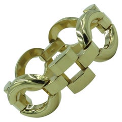 Yellow Gold Oval Link Bracelet