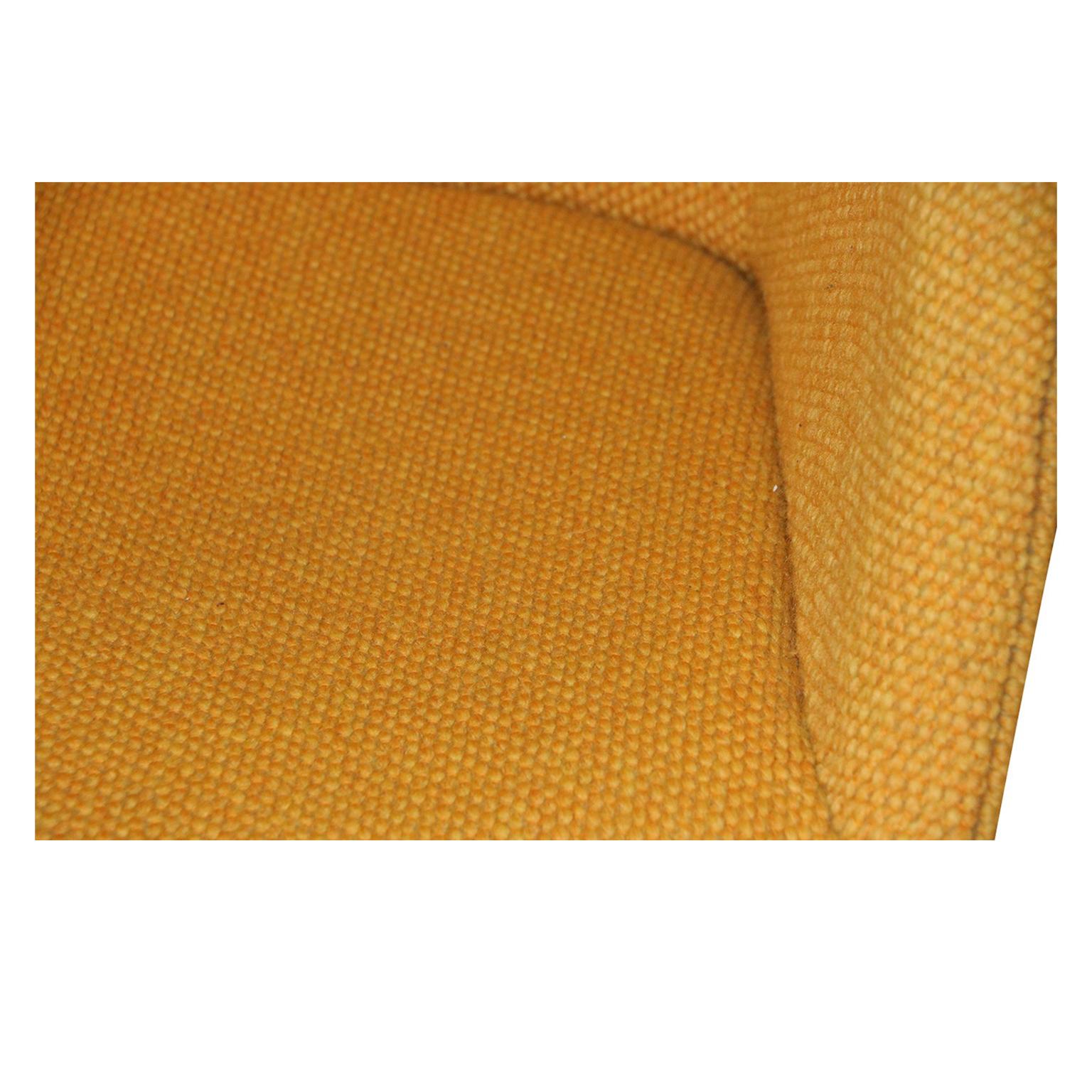 American Yellow Gold Pair of Midcentury Swivel Barrel Chairs Steelcase