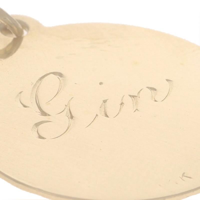 Women's Yellow Gold Pair of Aces Charm - 14k Card Game For Sale