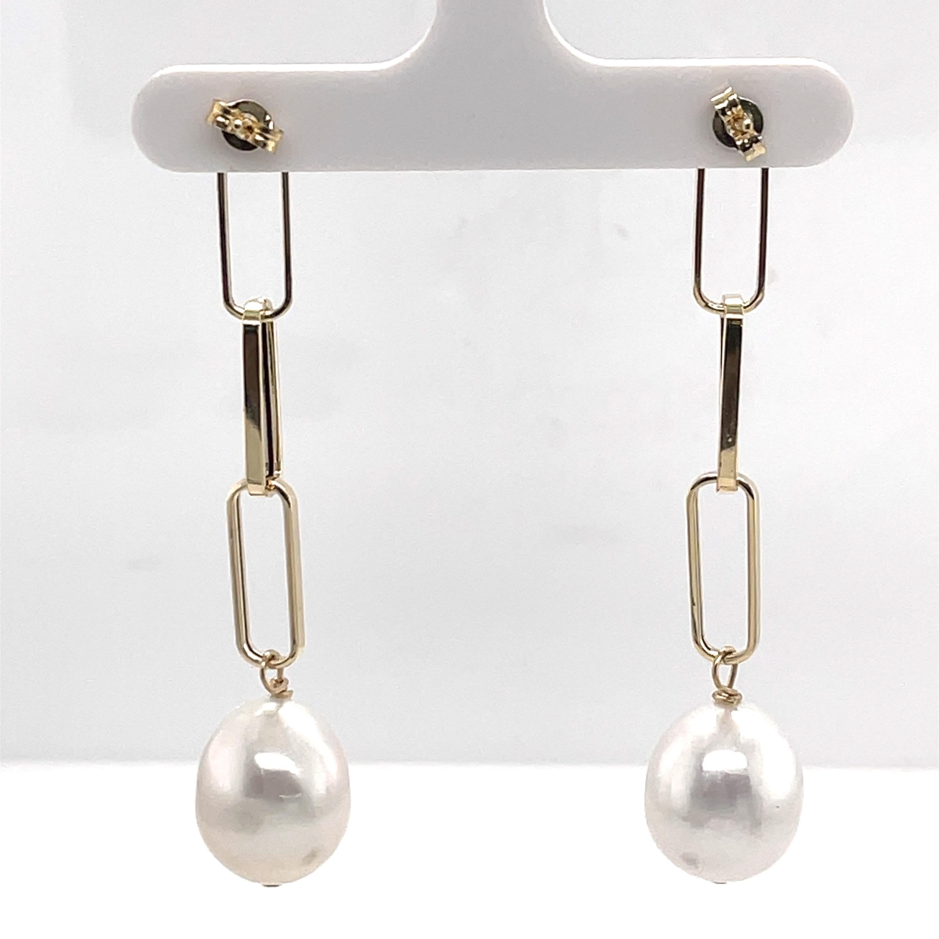 Clip de Oro Amarillo Perla del Mar del Sur en Nuevo estado para la venta en New York, NY