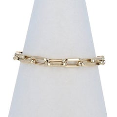 Gelbgold Büroklammer Kette Armband 7 1/4" 14k